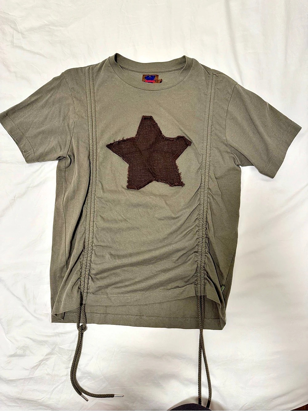 Heaven by Marc Jacobs Star Drawstring Ruched T-Shirt S